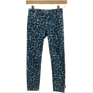 Leopard print 5-pocket jean style pants skinny jeans 8